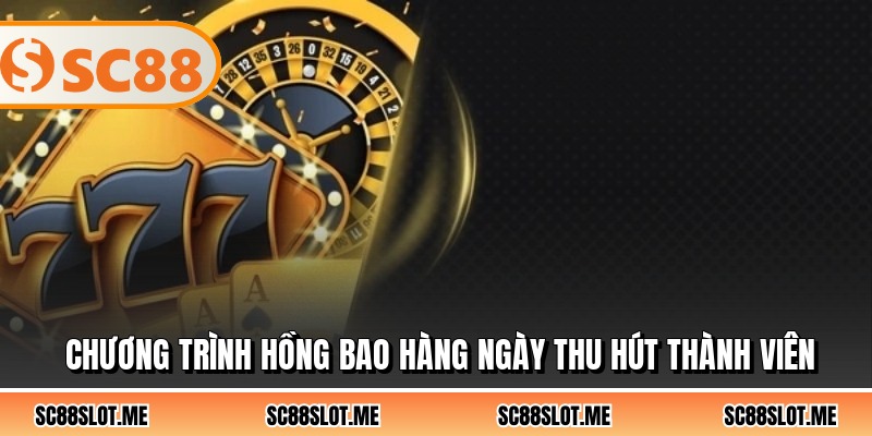 Chương trình hồng bao hàng ngày thu hút thành viên