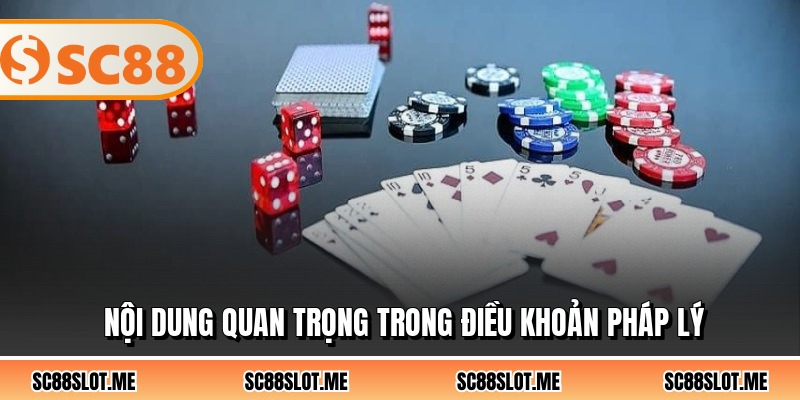 Nội dung quan trọng trong điều khoản pháp lý