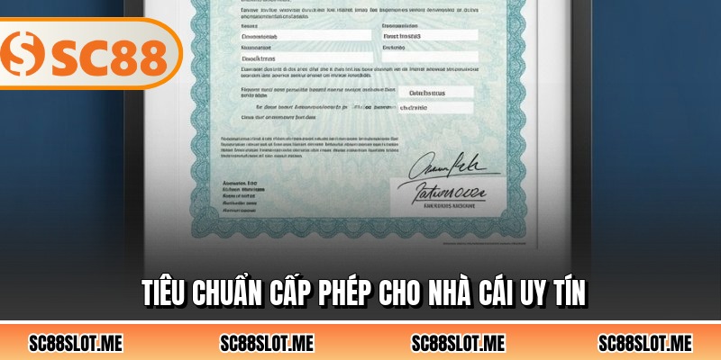 Tiêu chuẩn cấp phép cho nhà cái uy tín